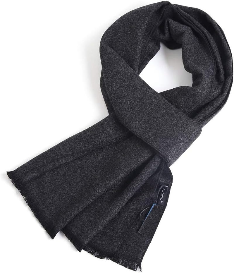 FULLRON Store Men Winter Scarf Soft Warm Long Cashmere Feel Scarves - Image 1